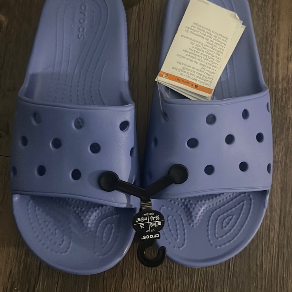 Blue crocs